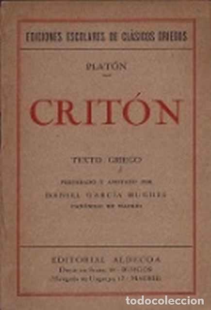 Libros: Crit&oacute;n (Texto griego) - Plat&oacute;n - Foto 1