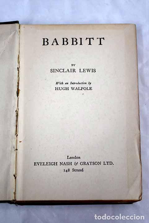 Libros: Babbitt: Lewis, Sinclair.- Lewis, Sinclair - Foto 1