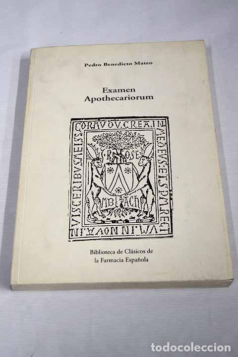 Libros: Examen apothecariorum.- Mateo, Pedro Benedicto - Foto 1