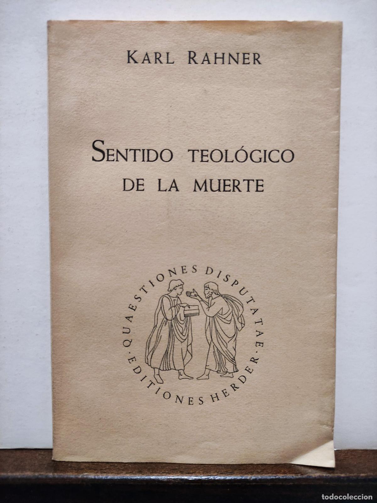 Libros: SENTIDO TEOLOGICO DE LA MUERTE - KARL RAHNER - Foto 1