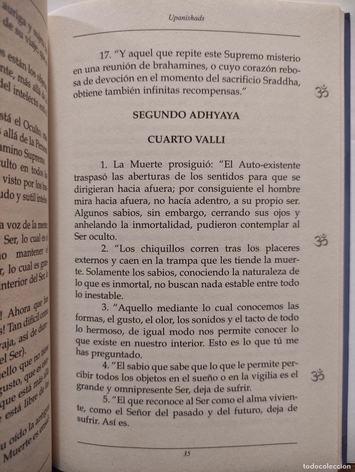 Libros: UPANISHADS - SELECCION DE NORBERTO TUCCI - Foto 3