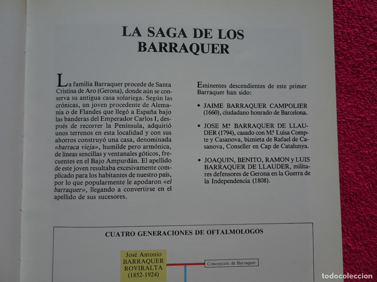 Libros: centro de oftalmolog&iacute;a barraquer 1997 con dedicatoria de Joaquim Barraquer - Foto 9