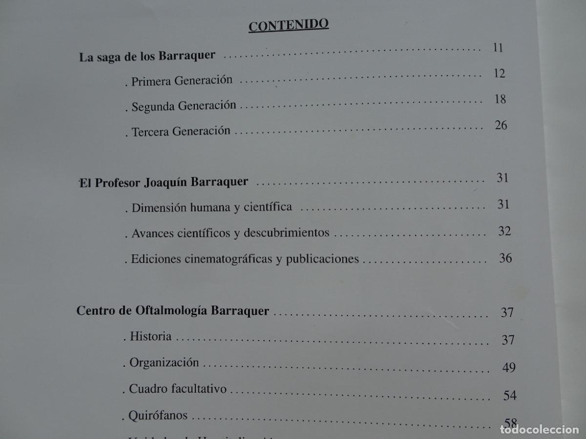 Libros: centro de oftalmolog&iacute;a barraquer 1997 con dedicatoria de Joaquim Barraquer - Foto 18