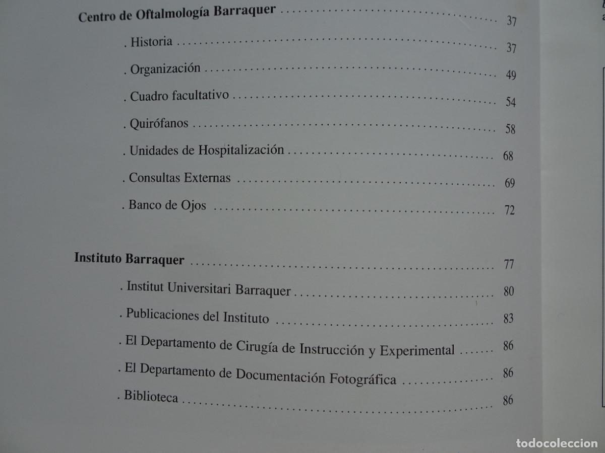 Libros: centro de oftalmolog&iacute;a barraquer 1997 con dedicatoria de Joaquim Barraquer - Foto 19