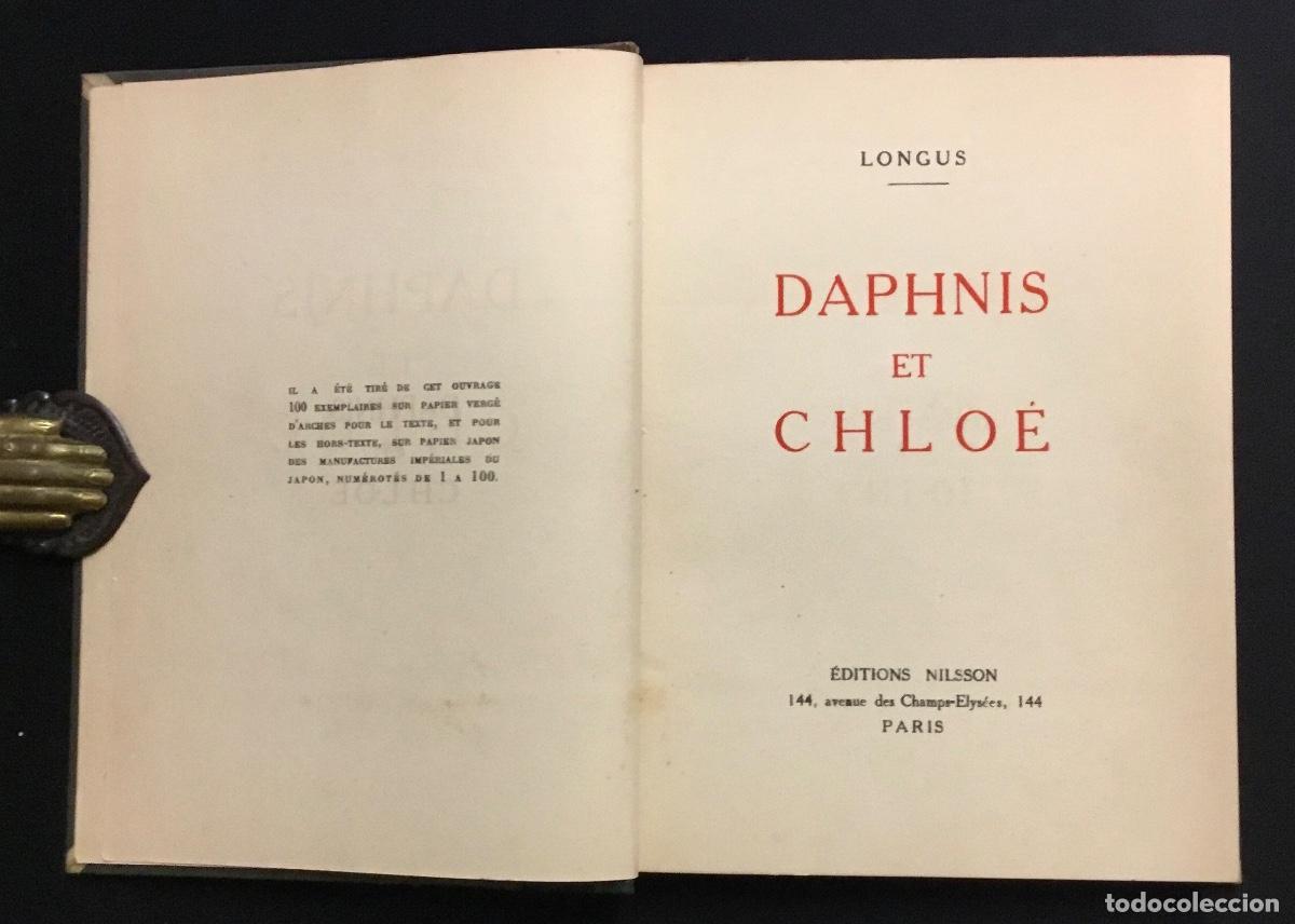 Libros: DAPHNIS ET CHLO&Eacute;. - LONGUS. EDICI&Oacute;N DE 100 EJEMPLARES. - Foto 2