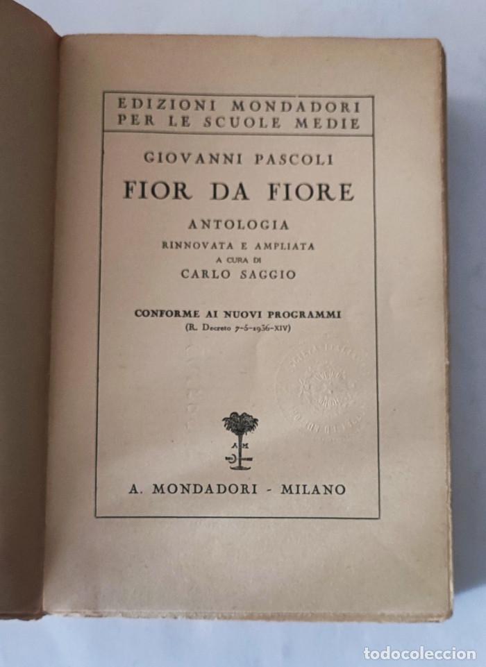 Libros: FIOR DA FIORE - Giovanni Pascoli - Foto 2