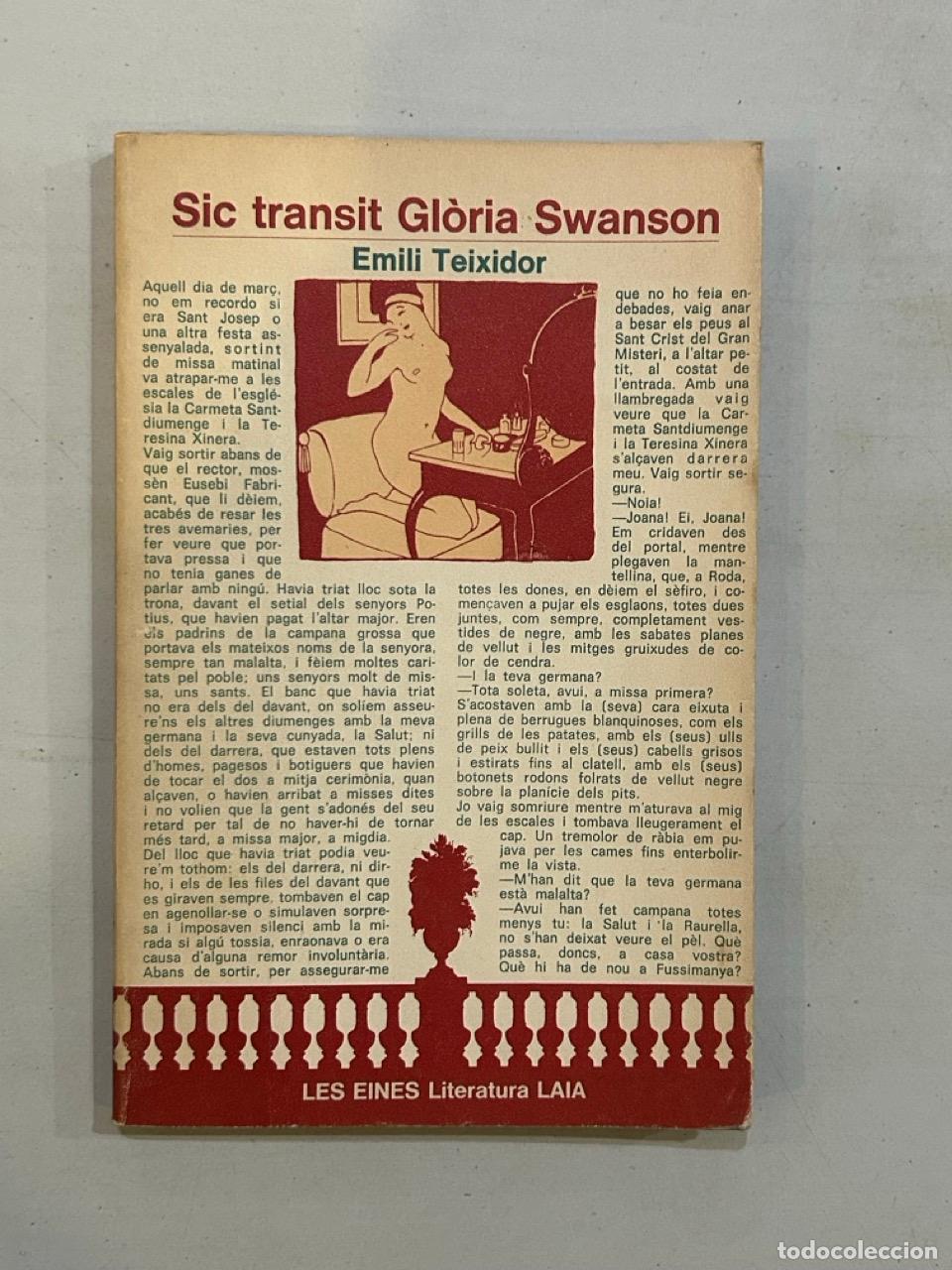 Libros: Emili Teixidor - Sic transit Gl&ograve;ria Swanson - Foto 1