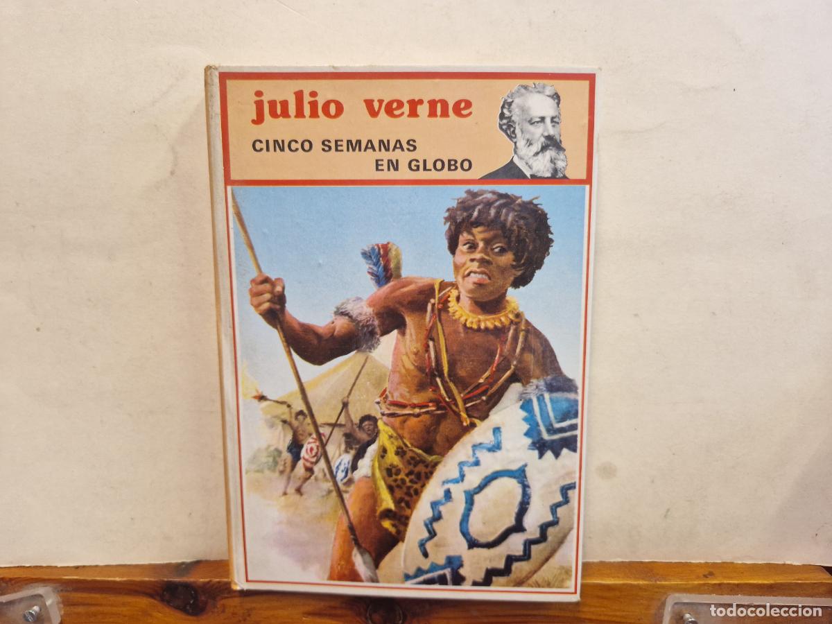 Libros: JULIO VERNE. CINCO SEMANAS EN GLOBO. - Foto 1