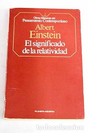 Libros: EL SIGNIFICADO DE LA RELATIVIDAD - Einstein,Albert - Foto 1