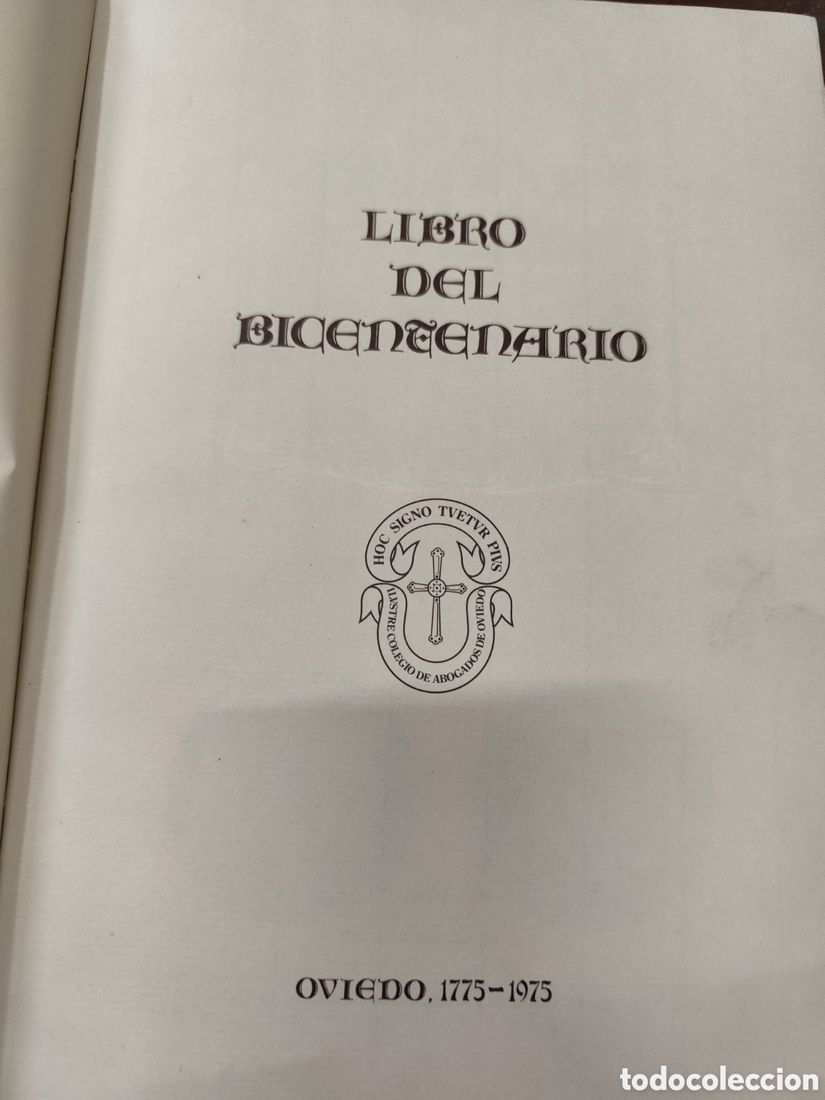 Libros: LIBRO DEL BICENTENARIO. Oviedo 1775 1975. Edici&oacute;n numerada - Foto 2