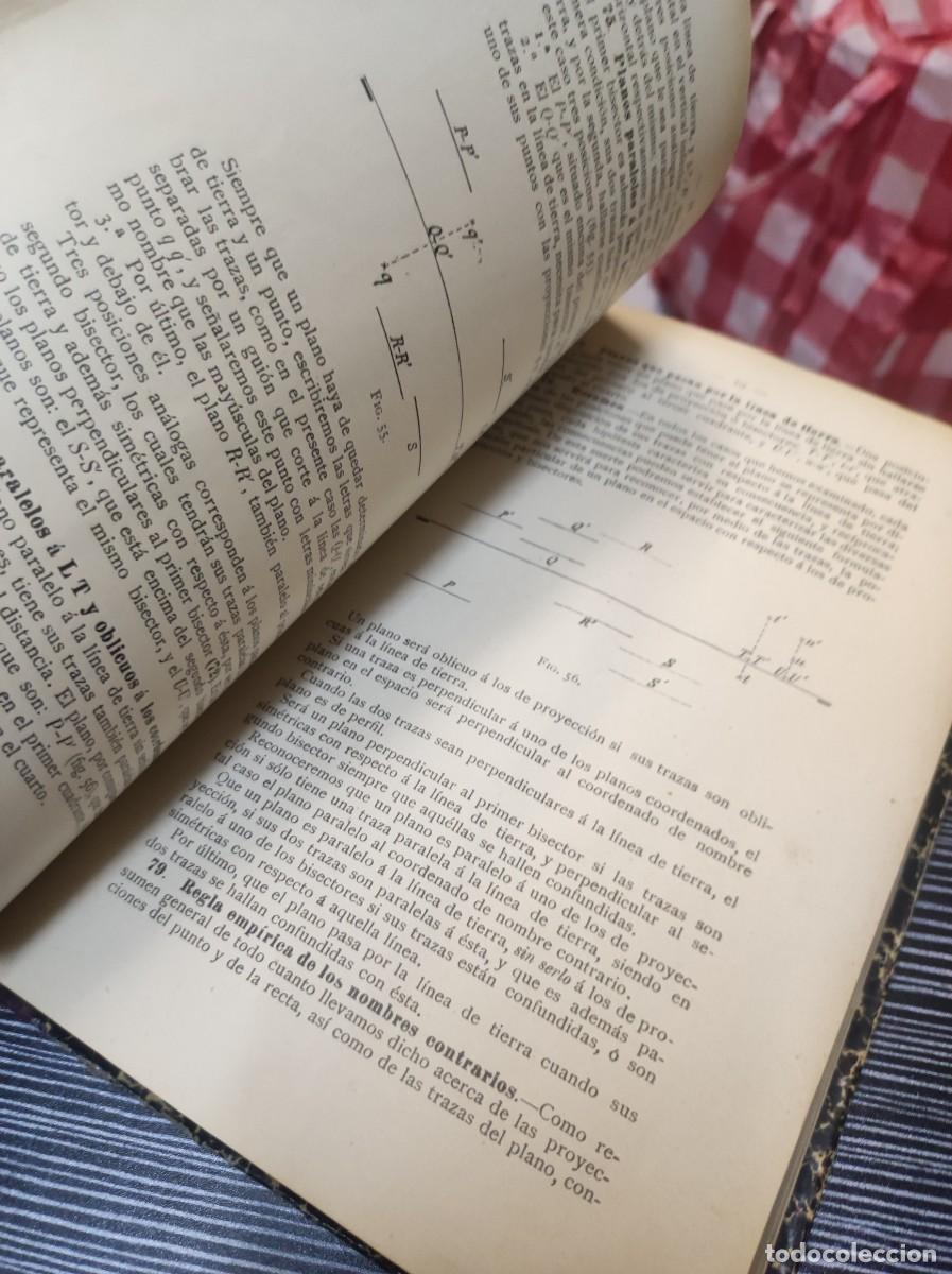 Libros: LECCIONES DE GEOMETRIA DESCRIPTIVA APARICI 1903 - Foto 2