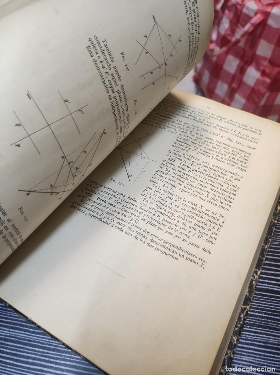Libros: LECCIONES DE GEOMETRIA DESCRIPTIVA APARICI 1903 - Foto 5