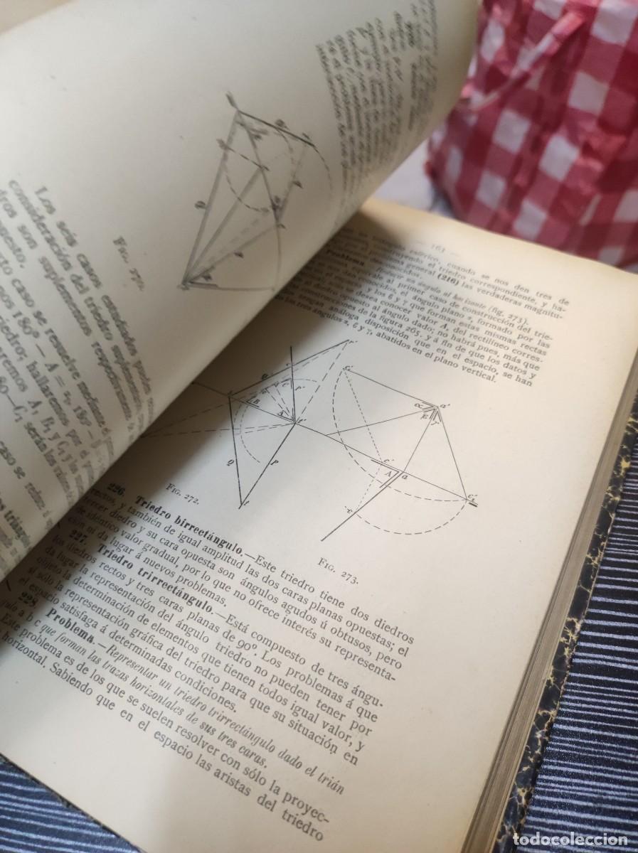 Libros: LECCIONES DE GEOMETRIA DESCRIPTIVA APARICI 1903 - Foto 6