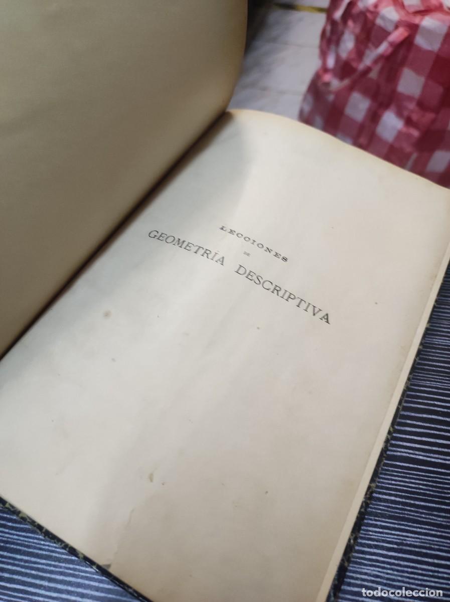 Libros: LECCIONES DE GEOMETRIA DESCRIPTIVA APARICI 1903 - Foto 8