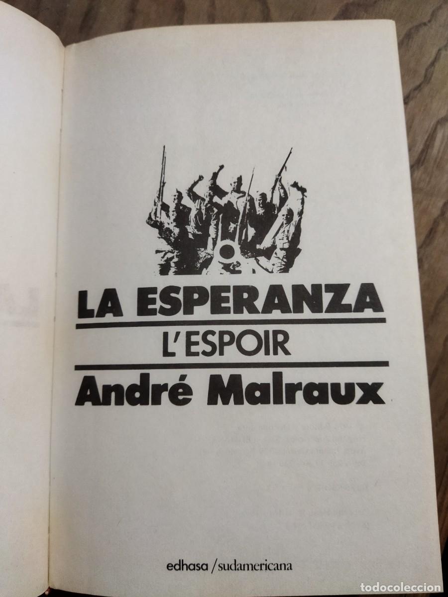 Libros: LA ESPERANZA - MALRAUX, ANDRE - Foto 3