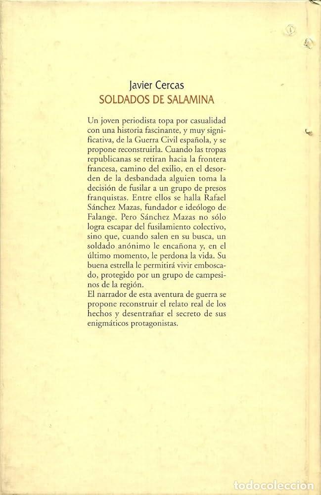 Libros: SOLDADOS DE SALAMINA - Javier Cercas - Foto 2