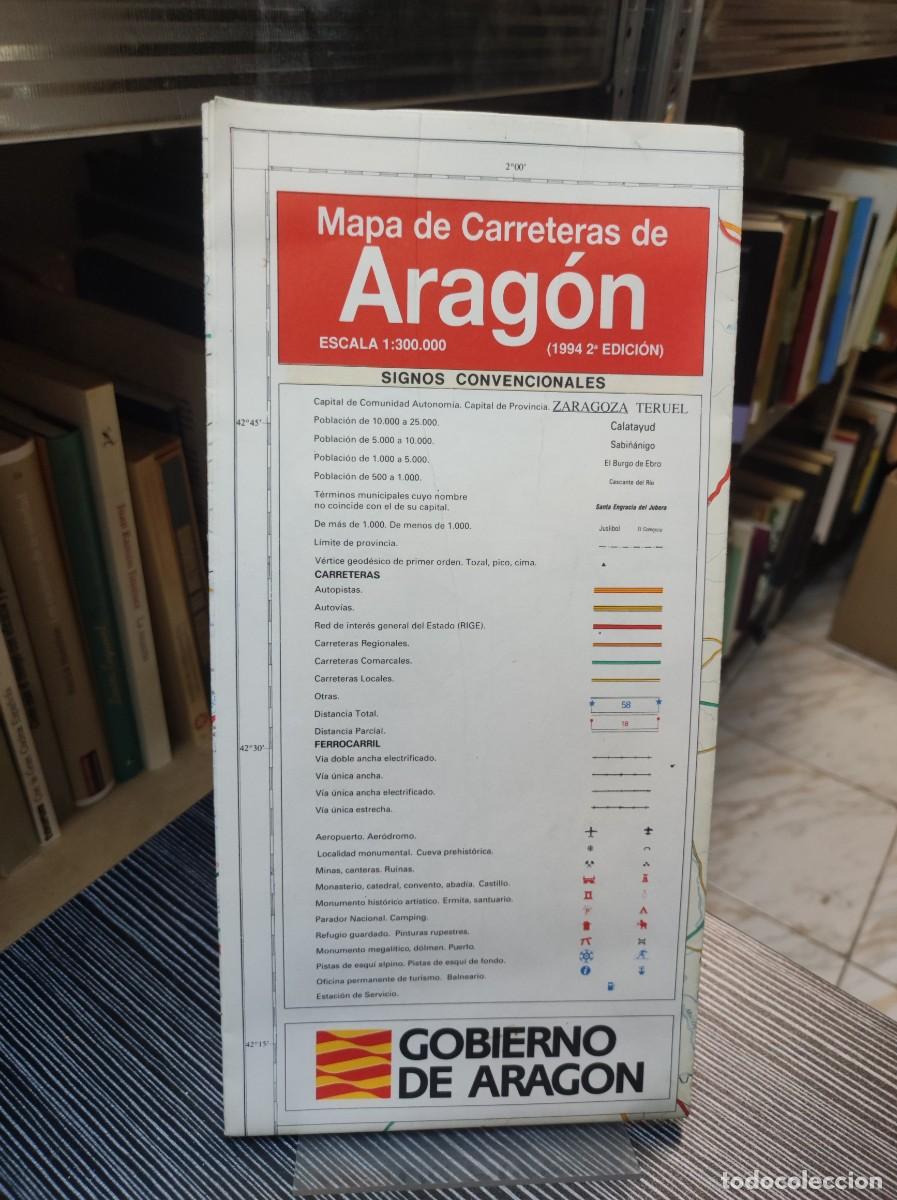 Libros: MAPA DE CARRETERAS DE ARAG&Oacute;N GOBIERNO DE ARAGON - Foto 1