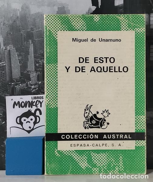Libros: De esto y de aquello - Miguel de Unamuno - Foto 1