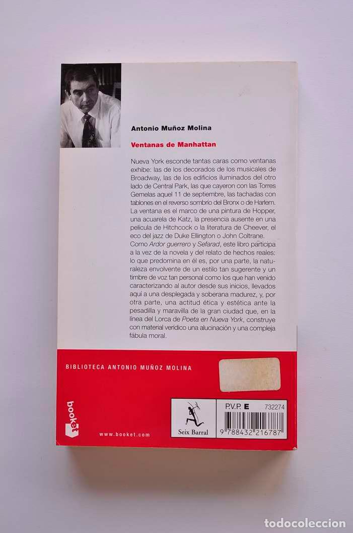 Libros: Ventanas de Manhattan - MU&Ntilde;OZ MOLINA, Antonio - Foto 3