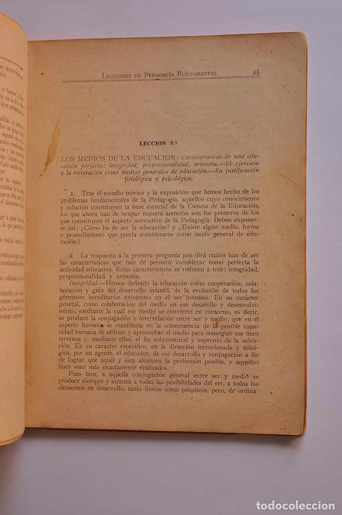 Libros: Lecciones de pedagog&iacute;a fundamental - &Uacute;BEDA, Eugenio - Foto 3