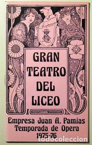 Libros: GRAN TEATRO DEL LICEO. Temporada de &Oacute;pera 1975-76 - Foto 1