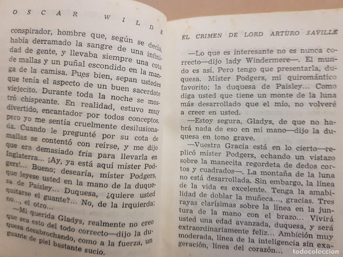 Libros: OSCAR WILDE - NOVELAS - ED. AFRODISIO AGUADO - 1948 - Foto 8
