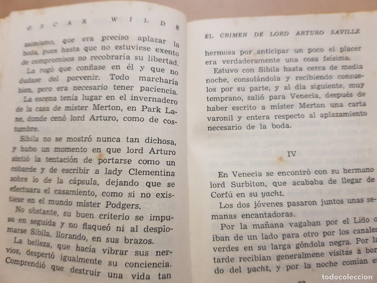 Libros: OSCAR WILDE - NOVELAS - ED. AFRODISIO AGUADO - 1948 - Foto 13