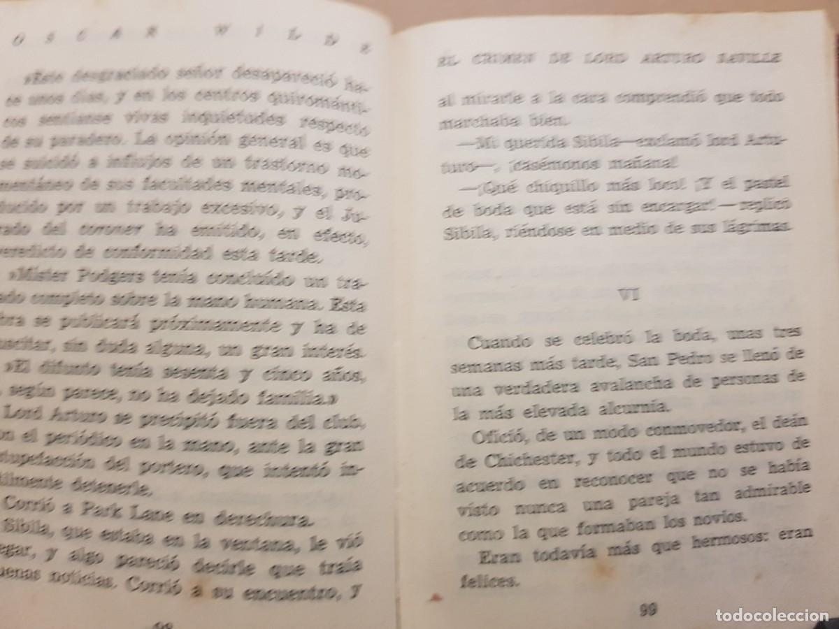 Libros: OSCAR WILDE - NOVELAS - ED. AFRODISIO AGUADO - 1948 - Foto 15