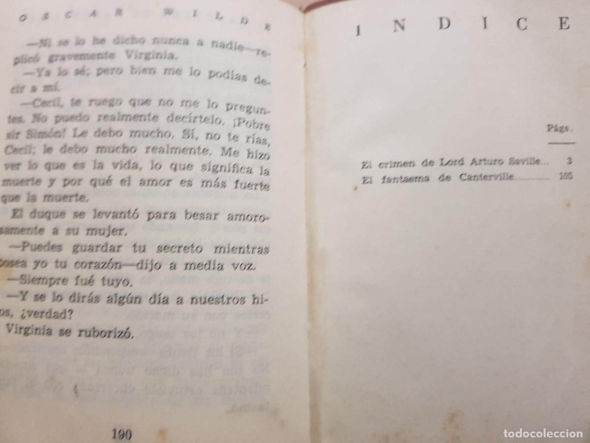 Libros: OSCAR WILDE - NOVELAS - ED. AFRODISIO AGUADO - 1948 - Foto 20