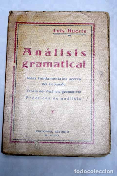 Libros: Analisis gramatical: Huerta, Luis.- Huerta, Luis - Foto 1