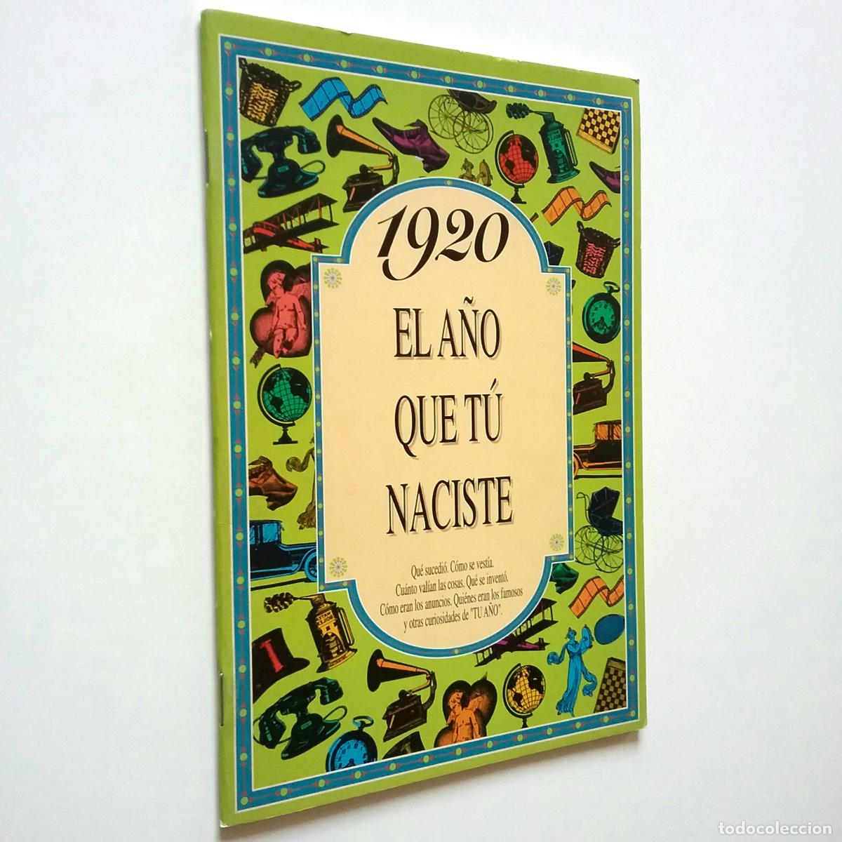 Libros: El a&ntilde;o que t&uacute; naciste: 1920 - Foto 1