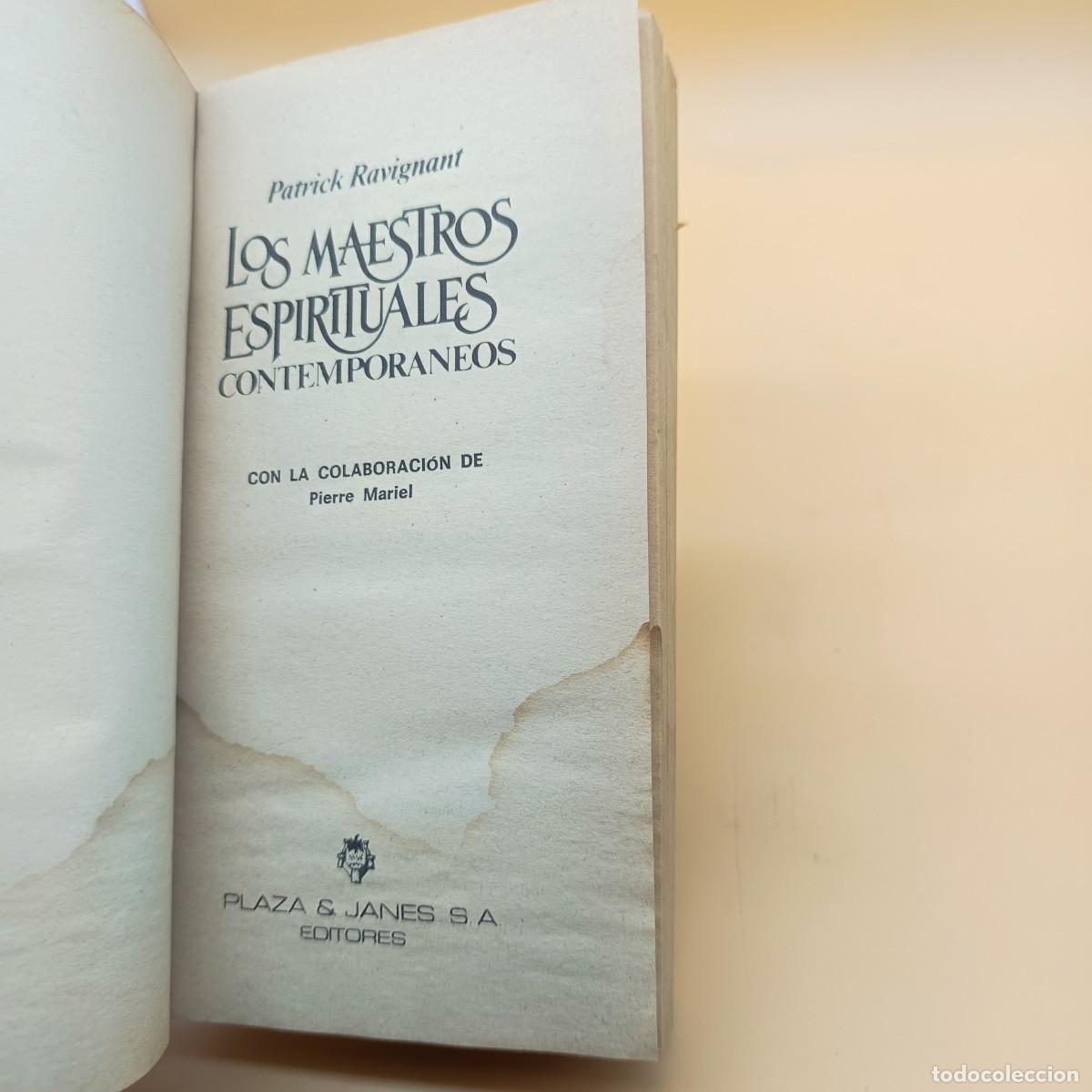 Libros: LOS MAESTROS ESPIRITUALES CONTEMPORANEOS-PATRICK RAVIGNANT - Foto 3