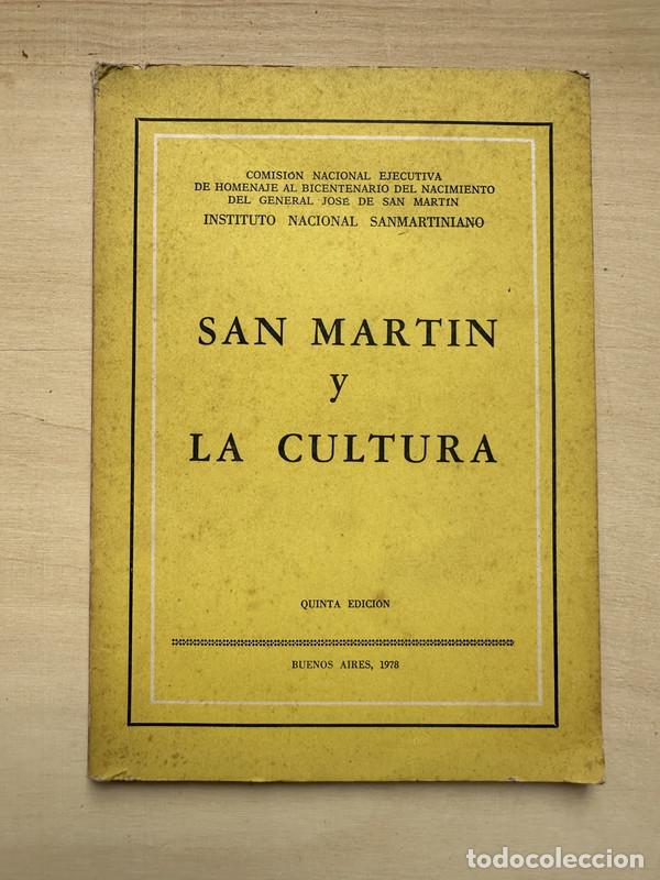 Libri di seconda mano: San Martin y la cultura