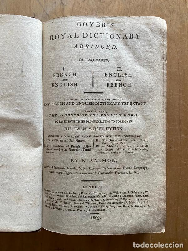 Libri di seconda mano: Boyer s Royal Dictionary n two parts. I. French and English; II. English and French. Containing the