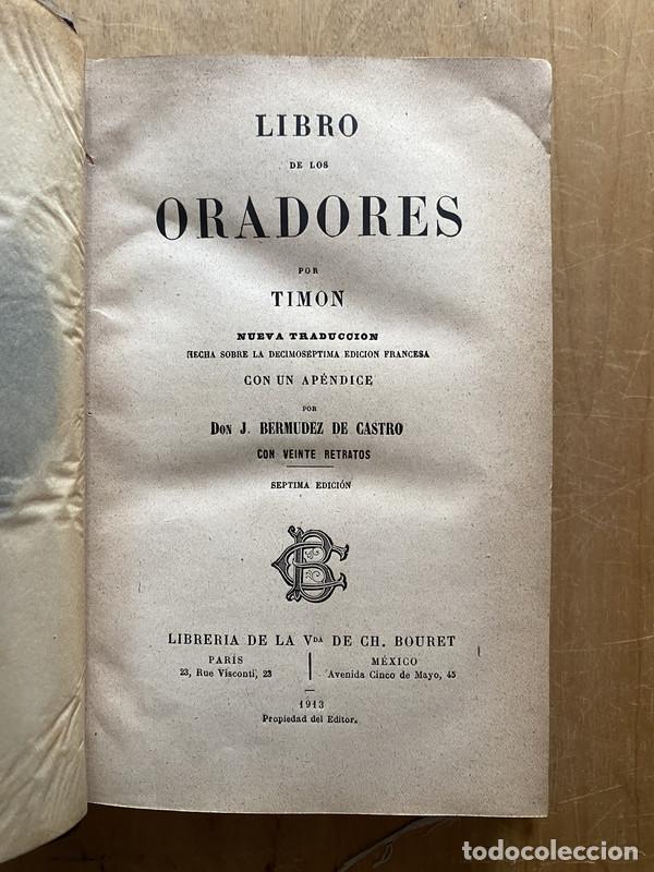 Libros: Libro de los oradores - Timon - Foto 2