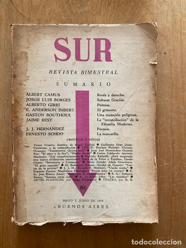 Libros: Revista sur 252 - Borges, JOrge Luis; Ocampo, victoria - Foto 1
