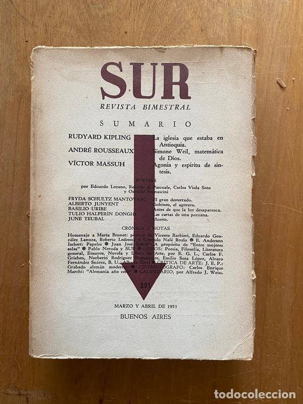 Libros: Revista sur 221 - Ocampo, Victoria - Foto 1