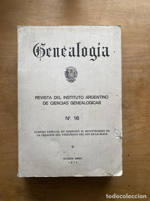 books: Genealogia revista del instituto argentino de ciencias genealogicas 16