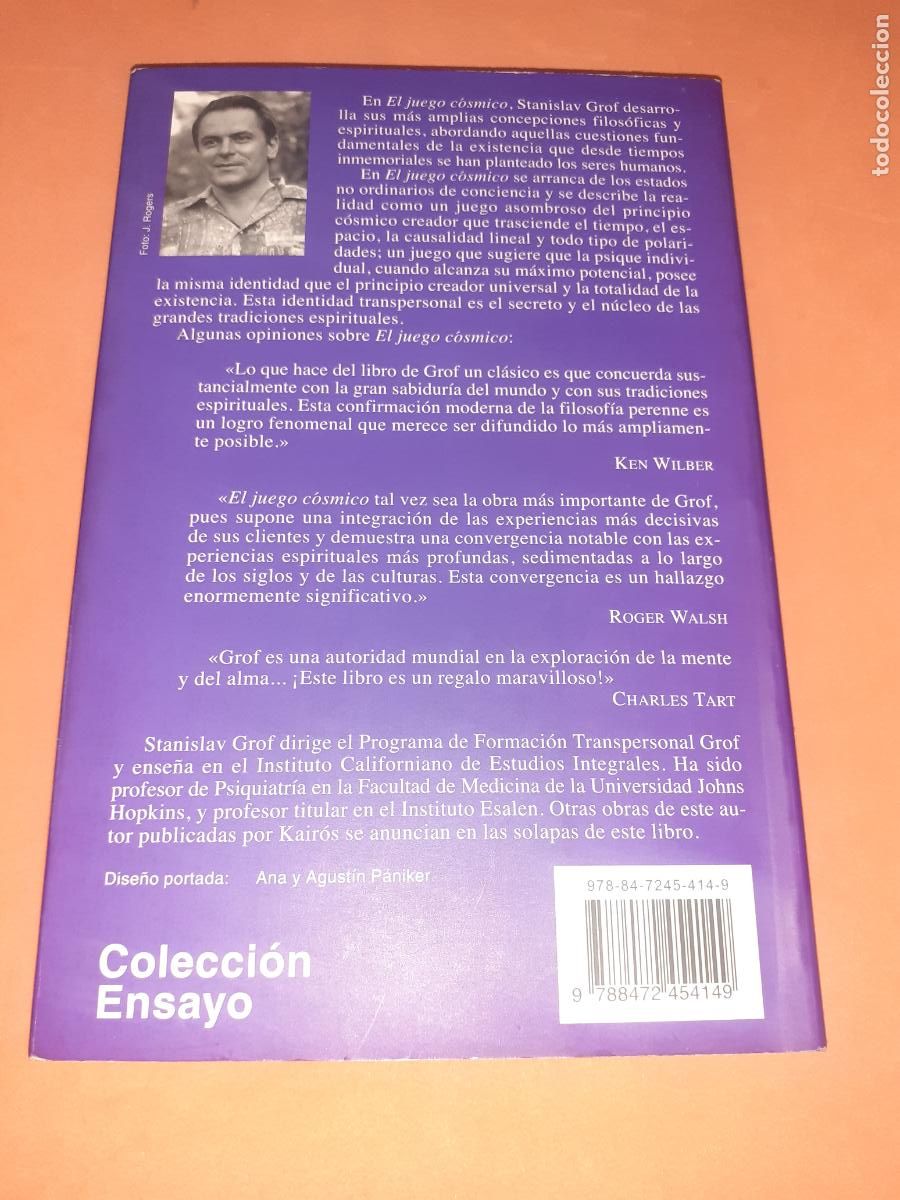 Libros: EL JUEGO COSMICO � PSICOLOGIA TRANSPERSONAL - STANISLAV GROF - Foto 2