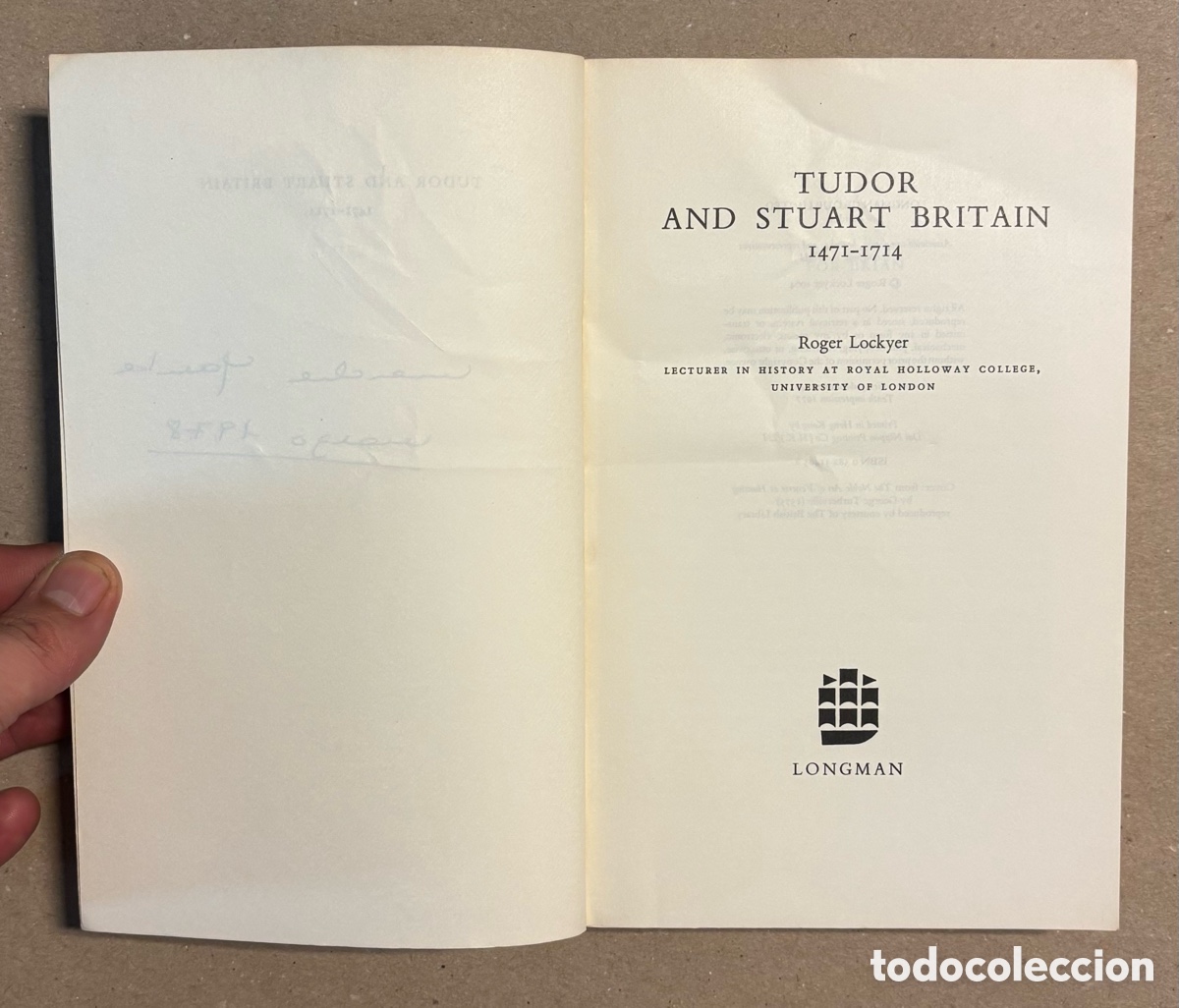 Libros: TUDOR & STUART BRITAIN 1471-1714: ROGER LOCKYER. LONGMAM 1977. - Foto 2
