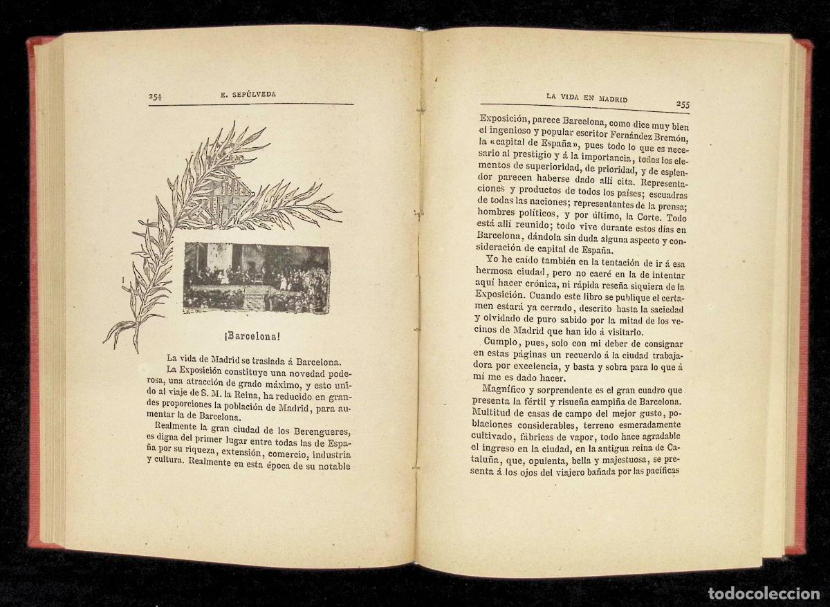 Libros: LA VIDA EN MADRID EN 1888. - SEP&Uacute;LVEDA, Enrique. - Foto 4