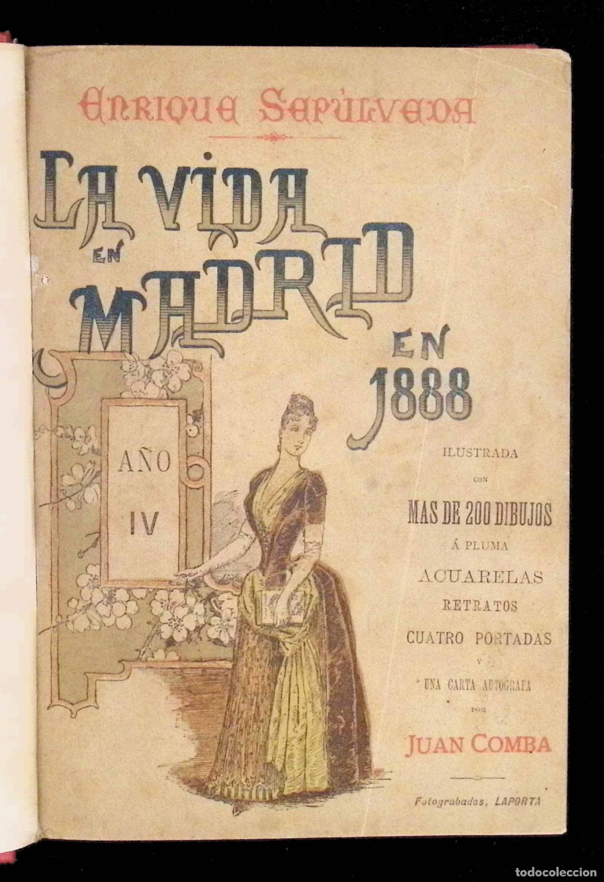 Libros: LA VIDA EN MADRID EN 1888. - SEP&Uacute;LVEDA, Enrique. - Foto 1