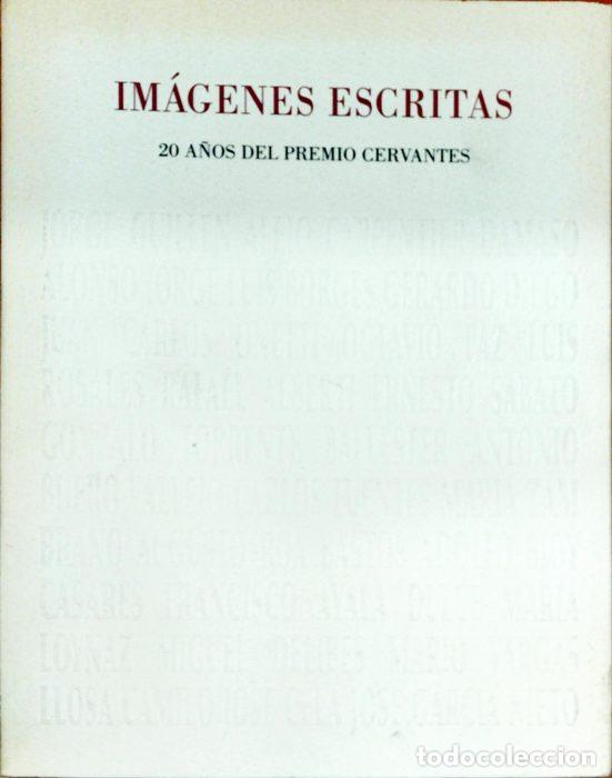 Libros: Im&aacute;genes escritas: 20 a&ntilde;os del premio Cervantes - VVAA