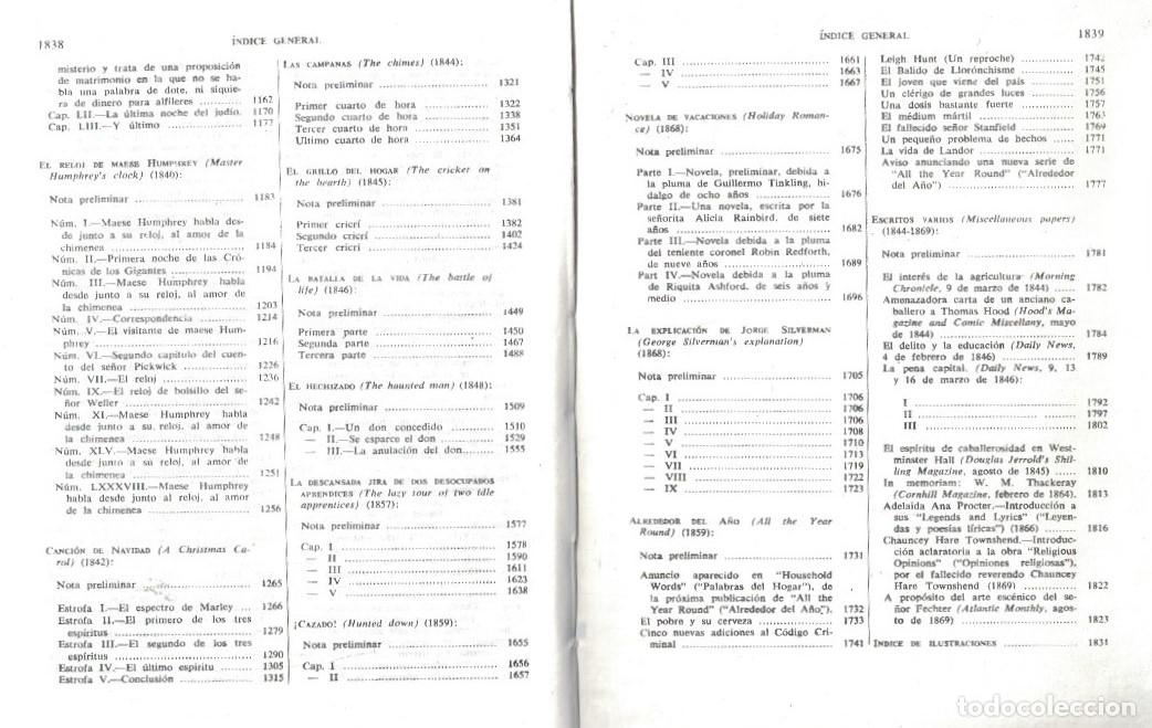 Libros: OBRAS COMPLETAS. Tomo I (de 6) - Dickens. Charles, - Foto 5