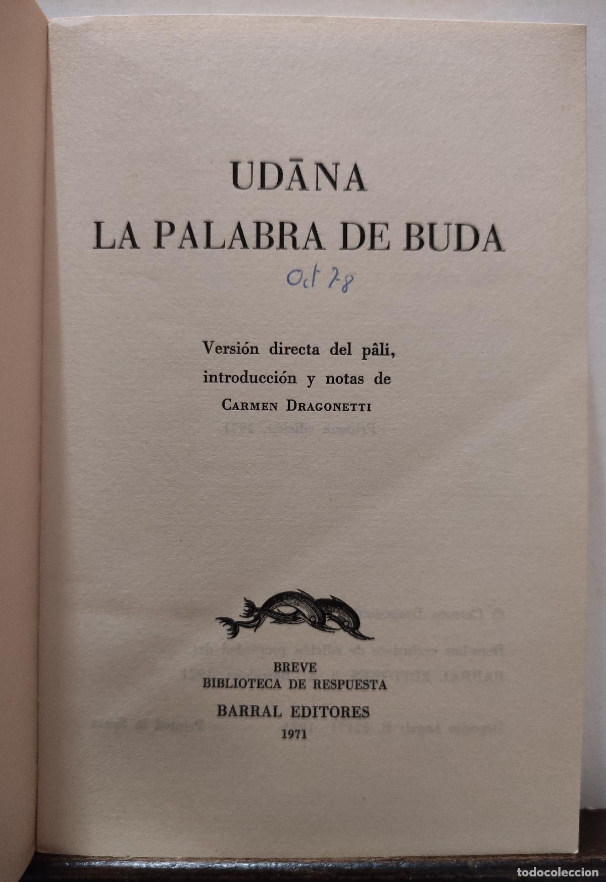 Libros: UDANA - LA PALABRA DE BUDA - Foto 3
