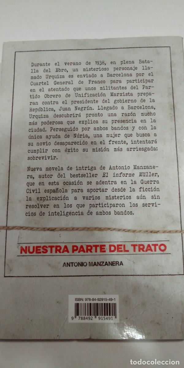 Libros: Nuestra parte del trato Antonio Manzanera - Foto 2