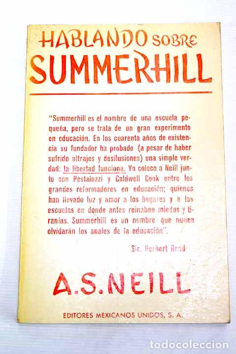 Libros: Hablando sobre Summerhill.- Neill, A. S. - Foto 1