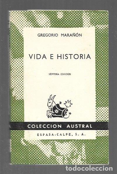 Libros: VIDA E HISTORIA - MARA&Ntilde;ON, GREGORIO - Foto 1