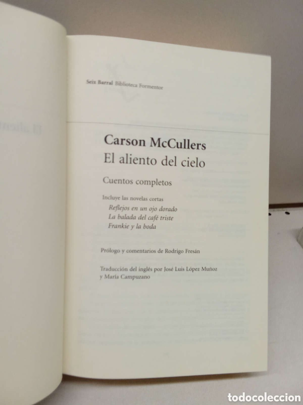 Libros: El aliento del cielo - McCullers, Carson - Foto 4