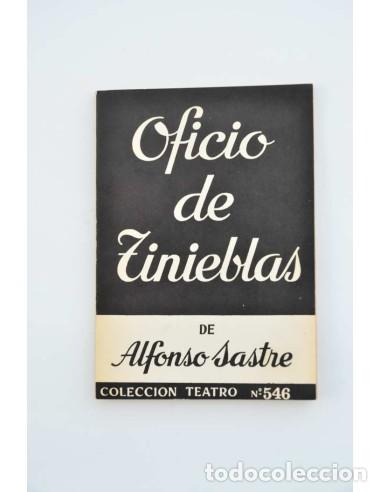 Libros: Oficio de tinieblas - SASTRE, Alfonso - Foto 1